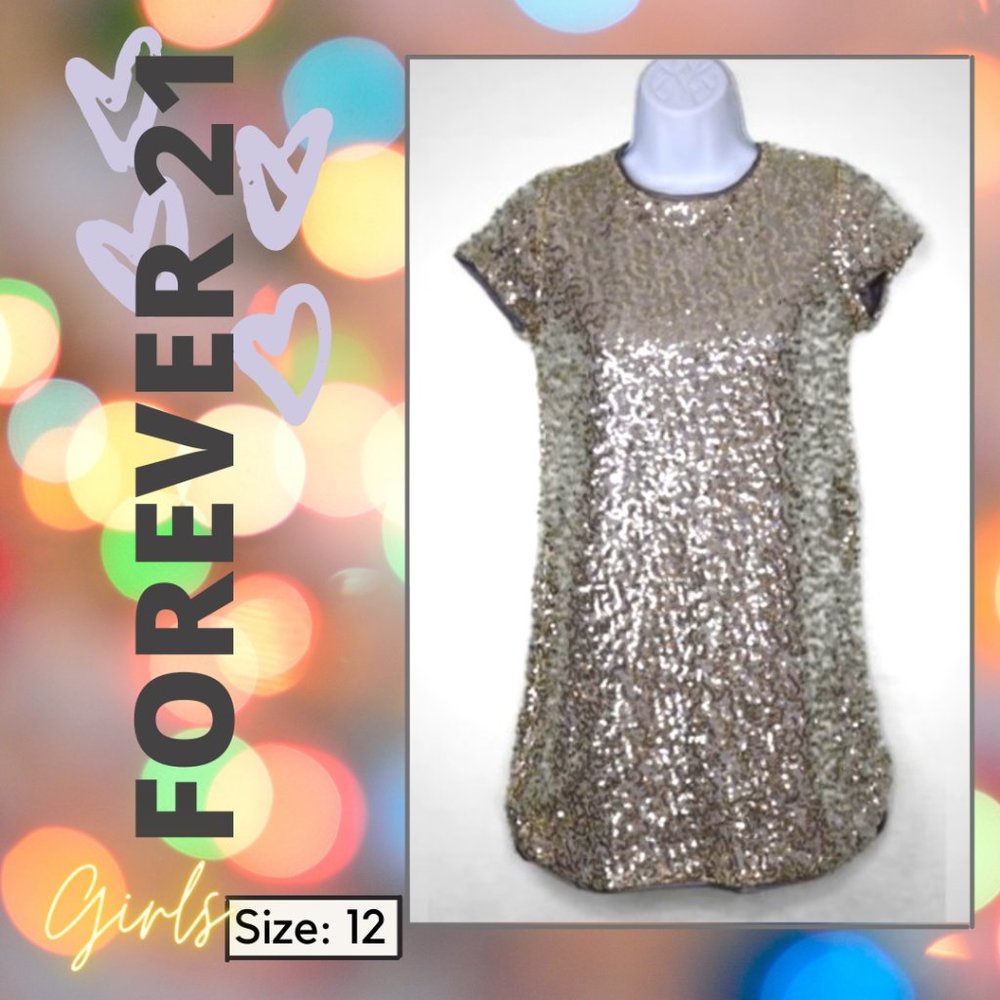 Girl's Sparkly Gold Dress (Children's Size)